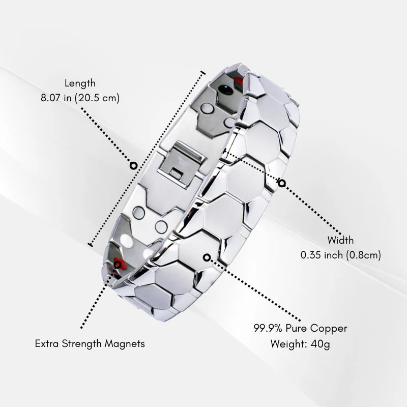 MagnaCalm Copper Magnet Wellness Bracelet – For Men