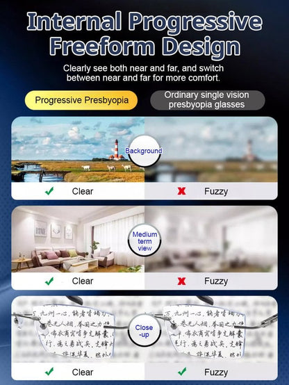 Color-Changing Anti-Blue Light Glasses for Presbyopia