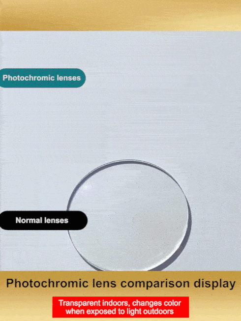 Color-Changing Anti-Blue Light Glasses for Presbyopia