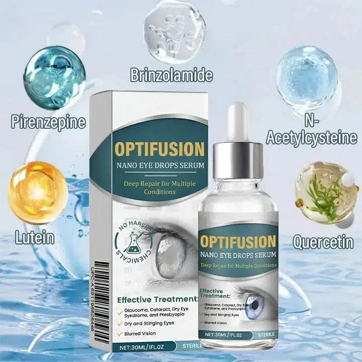 OptiFusion Nano Eye Drops Serum —Nano Technology Restores Clear Vision,  No Glasses, No Surgery
