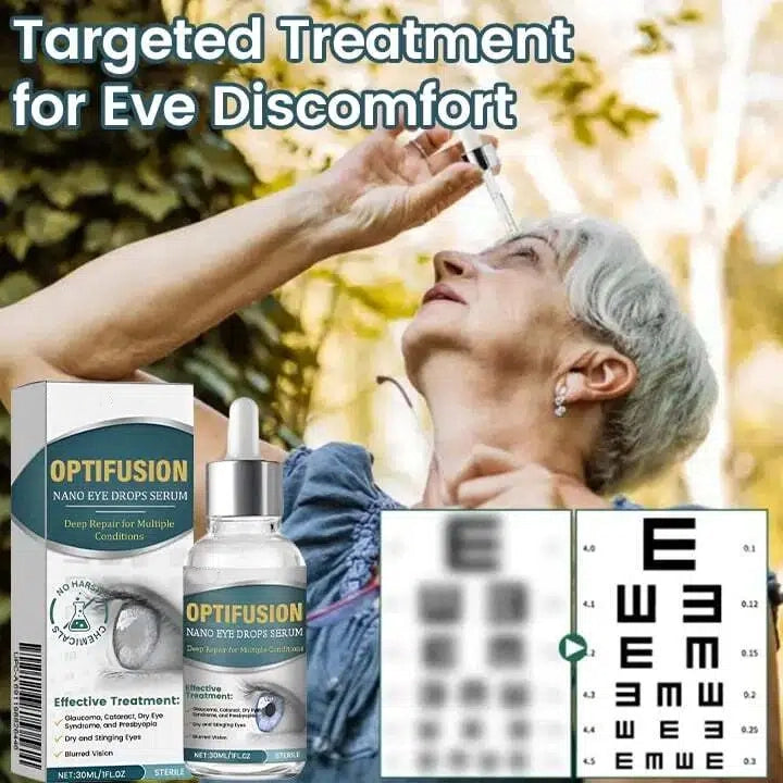 OptiFusion Nano Eye Drops Serum —Nano Technology Restores Clear Vision,  No Glasses, No Surgery