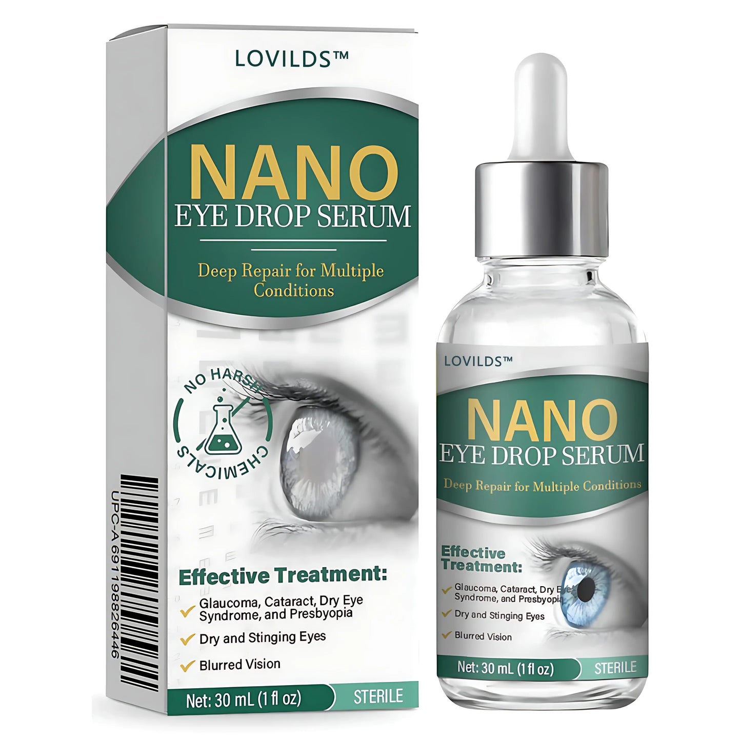 OptiFusion Nano Eye Drops Serum —Nano Technology Restores Clear Vision,  No Glasses, No Surgery